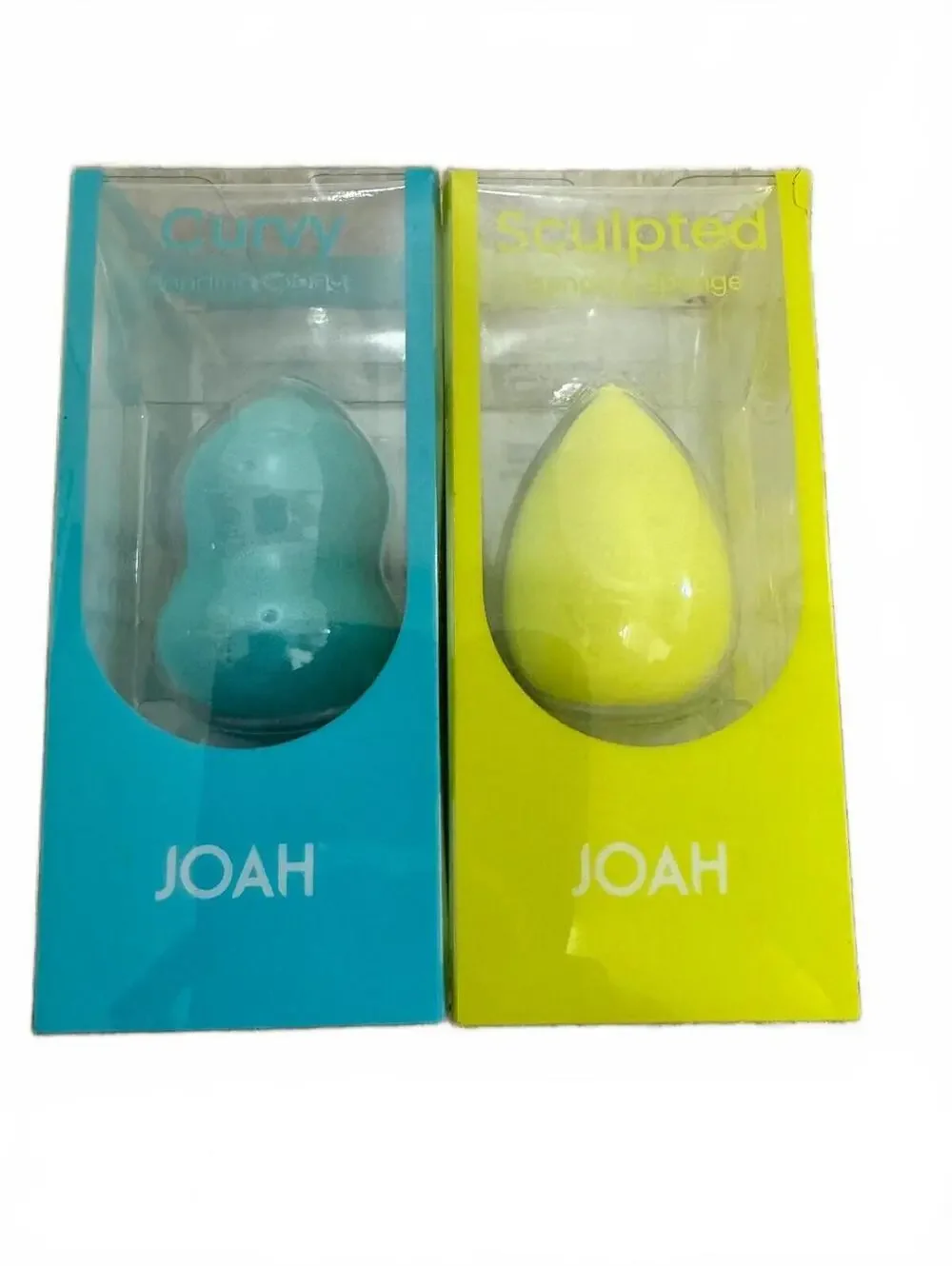 New JOAH Makeup Blending Sponge Set - 2pk Curvy & Sculpted Beauty Blenders